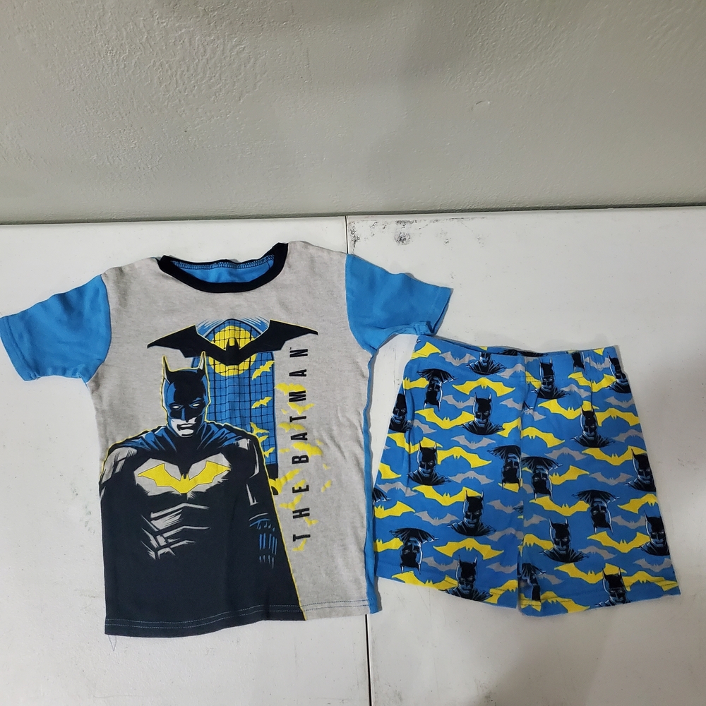 Batman Blue and Gray Kids Pajama Set